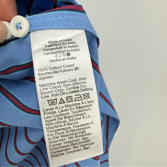 J. Crew Etienne Oversized Shirt in Striped Cotton Poplin Size S - Picture 7 of 9